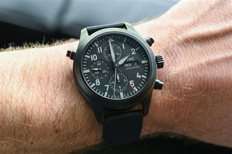 ceramica di titanio iwc|IWC Pilot's Watch Double Chronograph Top Gun Ceratanium™.